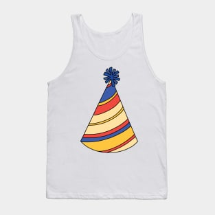 Red and Blue Party Hat Tank Top